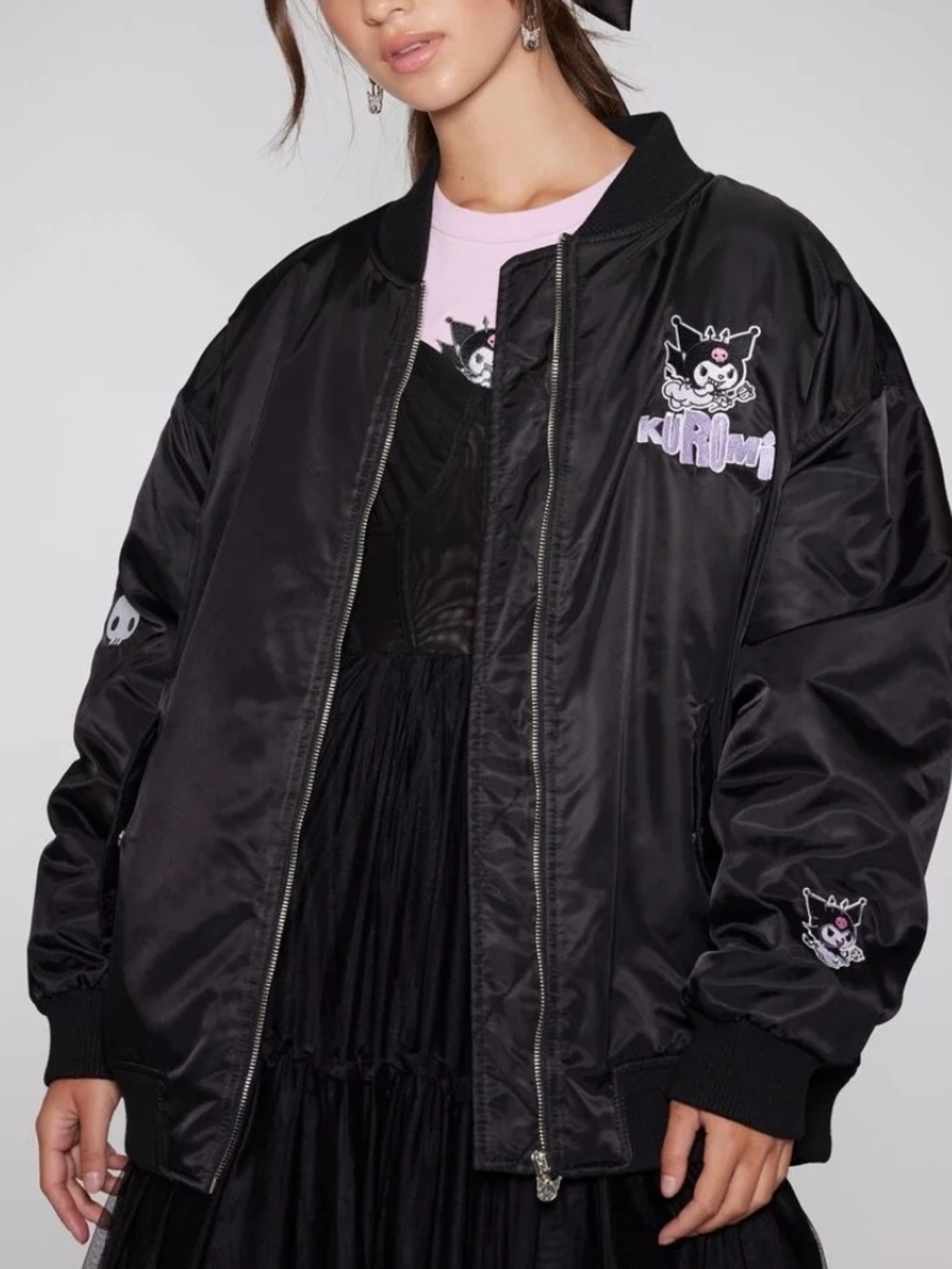 Forever 21 Sanrio Kuromi Bomber Jacket NEW W/TAGS